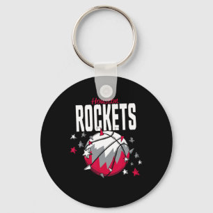 N Houston Rockets Sketll Doodle Stjärnor Nyckelring