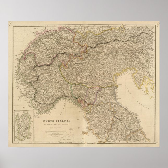 N Italy, Alps Poster (Framsidan)