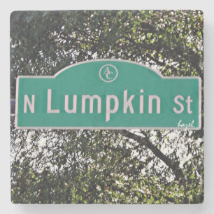 N Lumpkin Street Athen Georgia Marble Underlägg