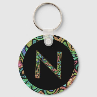 N Monogram Nyckelring