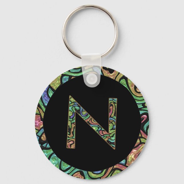 N Monogram Nyckelring (Framsida)