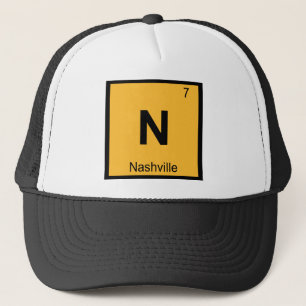 N - Nashville Tennessee Kemi Periodiska Systemet Truckerkeps