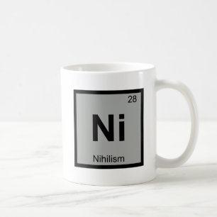 N - Nihilism Filosofi Kemi Periodiska Systemet Kaffemugg