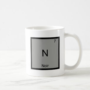 N - Noir Film Rolig Kemielement Symbol T-shirt Kaffemugg