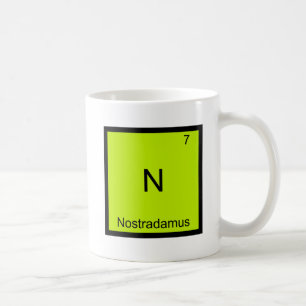 N - Nostradamus Rolig Kemitelement Symbol T-shirt Kaffemugg