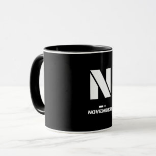 N(november) Nato-fonetiskt alfabet & Morse Mugg