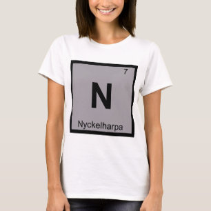 N - Nyckelharpa Musik Kemi Periodiska Systemet T Shirt