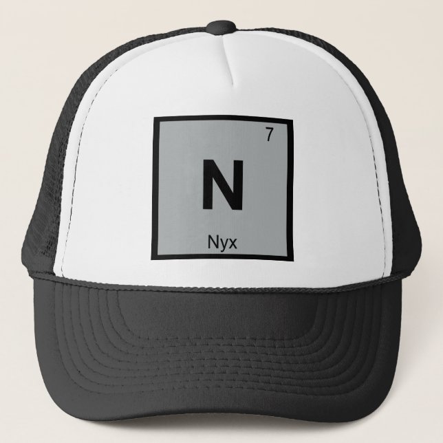 N - Nyx Grekisk kemi Periodiska systemet Symbol Keps (Framsida)