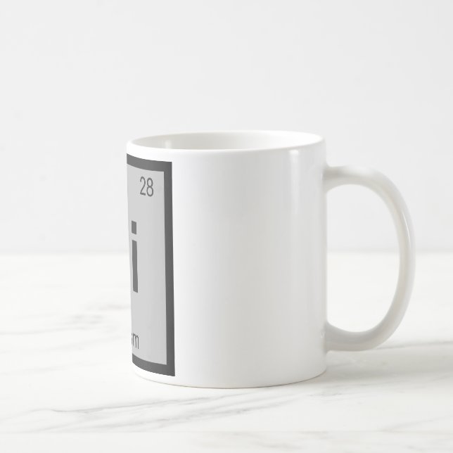 N - Periodiskt bord för Nihilismfilosofikemi Kaffemugg (Höger)