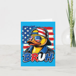 N Pojke Bro 4 juli gummiand patriotisk Amerikan Kort