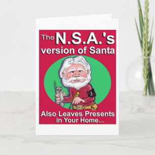 N.S.A.'S-versionen av Santa Helgkort
