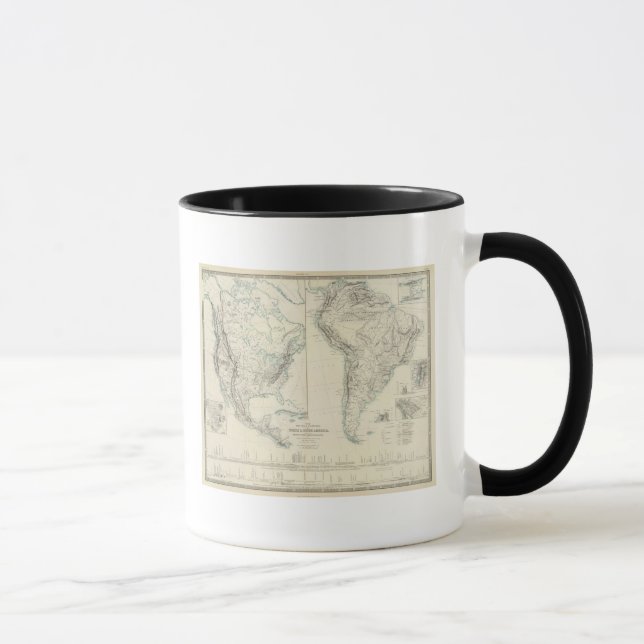 N & S Amerika fysiskt Mugg (Höger)