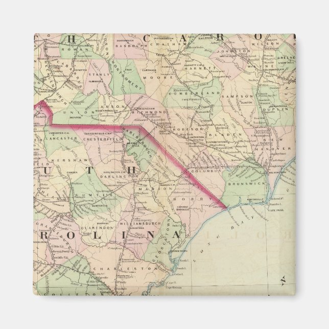 N & S Carolina 2 Magnet (Framsidan)