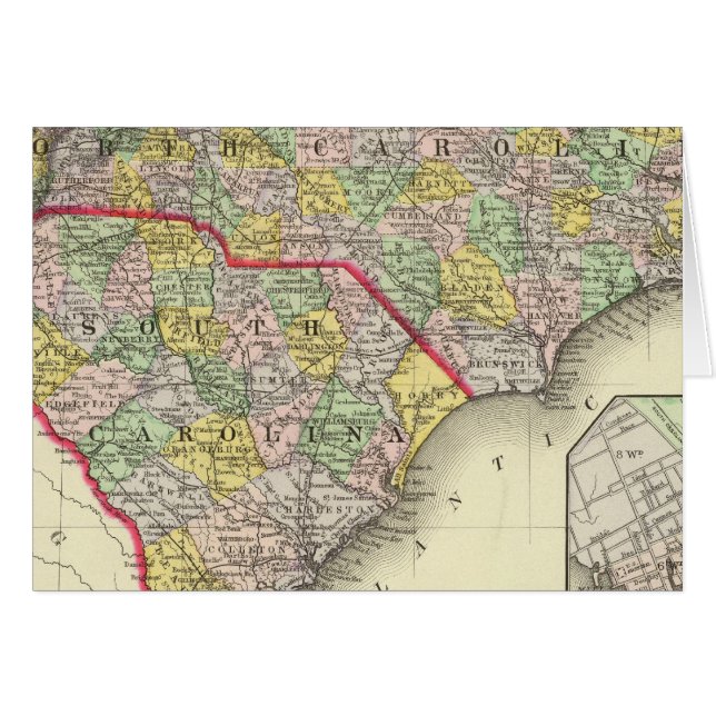 N & S Carolina Hälsningskort (Framsidan Horizontal)