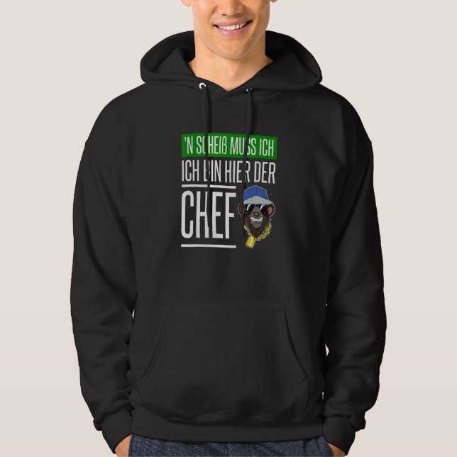 N Scheis Muss Ich Chef Vorgesetzter Vorarbeiter Hoodie (Framsida)