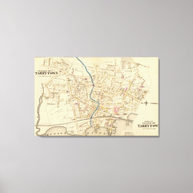 N Tarrytown, Tarrytown, New York Canvastryck (Framsida)