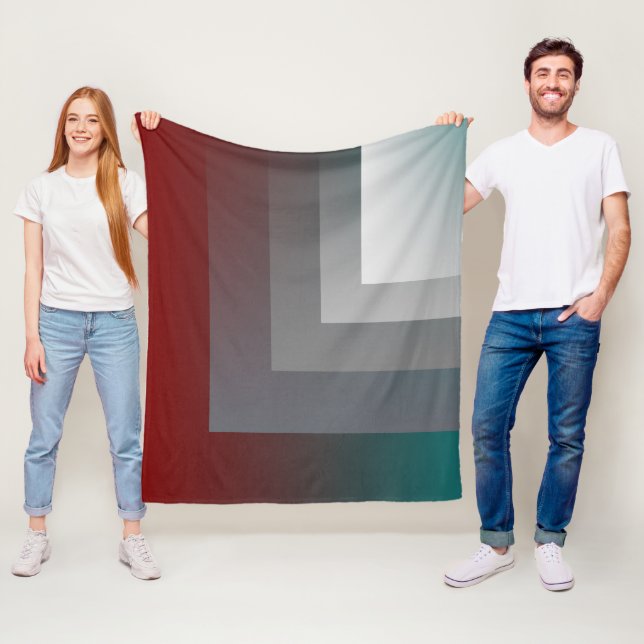 N - teal grått burgundy fleecefilt (På plats)