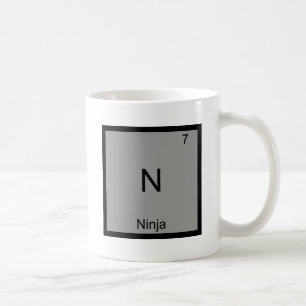 N - Utslagsplats för symbol för Ninja rolig Kaffemugg