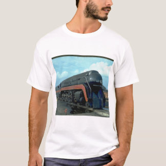 N&W 4-8-4 #611. (tåg; himmel; moln; spåra;) Tee Shirt