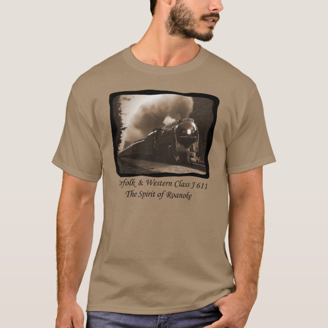 N & W klassificerar J 611 anden av Roanoke T Shirt (Framsida)