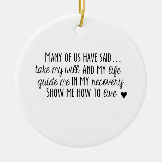 NA 3rd kliver bönprydnaden Julgransprydnad Keramik (Framsidan)