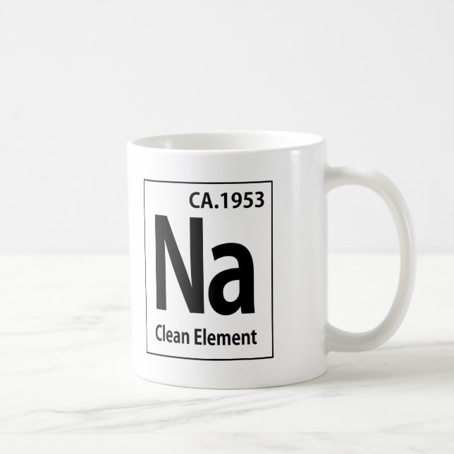 NA Clean Inslag Periodic Bord Kaffemugg (Höger)