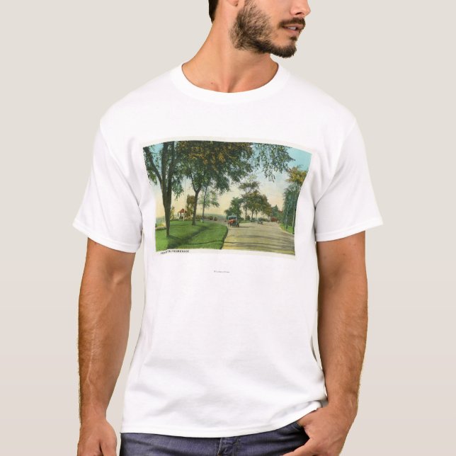 Nå en höjdpunkt ön beskådar av pumpaknopp t shirt (Framsida)