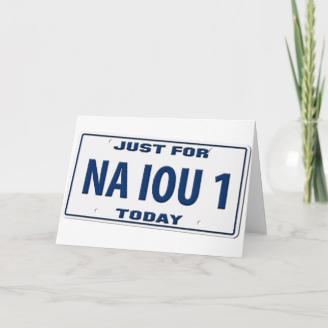 NA IOU 1 KORT (Framsida)