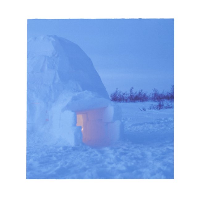 NA, Kanada, Manitoba, Churchill. Arktisk igloo Anteckningsblock (Framsida)