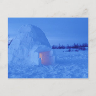 NA, Kanada, Manitoba, Churchill. Arktisk igloo Vykort