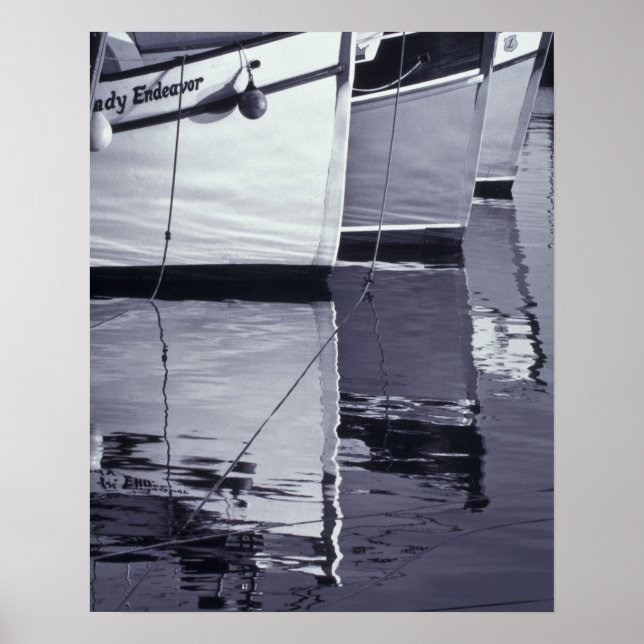 NA, Kanada, Nova Scotia, Digby. Fiskefartyg. Poster (Framsidan)