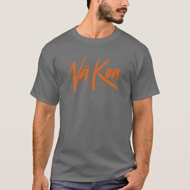 Na Kane Koa Workout Shirt (Grått-Orange) T (Framsida)