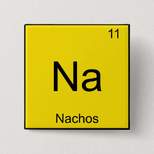 Na - Nachos Funny kemi Inslag-symbol T-Shirt Knapp
