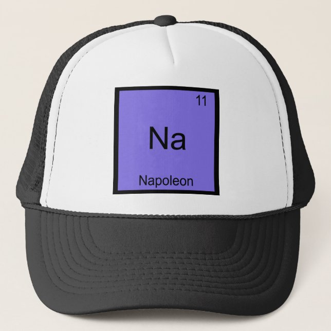 Na - Napoleon Funny Chemistry Inslag Symbol Tee Truckerkeps (Framsida)