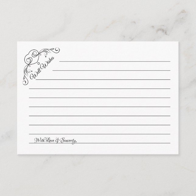 Nå Önskemål Bröllop Heart "Burk-kort" Råkort Rådkort (Framsida)