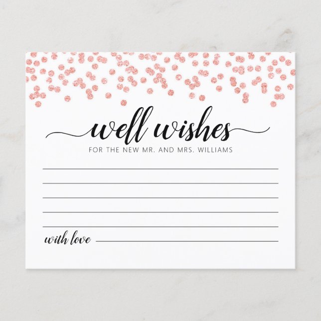 Nå Önskemål för Bride and Groom Card (Framsida)