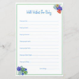 Nå Önskemål Succulous Baby Shower Activity