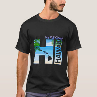 Na Pali Coast Hi Hawaii Aloha State Vacation T Shirt