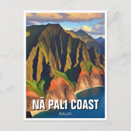 Nā Pali Kust Kauai Hawaii Resa Vykort
