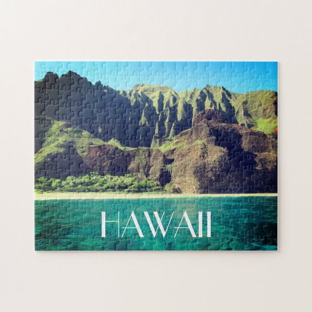 na pali kusten hawaii pussel (Horisontell)