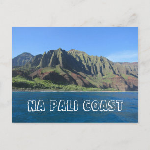 na pali kusten hawaii vykort