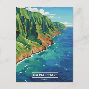 Nā Pali-kusten Kauai Hawaii Resa Vykort