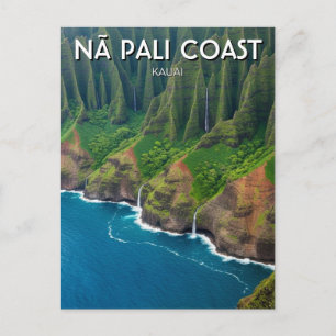 Nā Pali-kusten Kauai Hawaii Resa Vykort