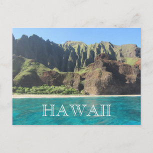 na pali kusten kauai vykort