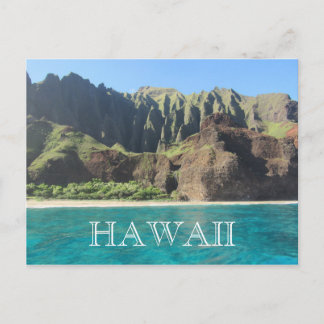 na pali kusten kauai vykort