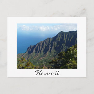 Na Pali Kusten om hawaii-vykort Vykort