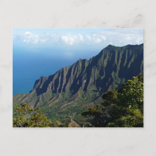 Na Pali Kusten om Kauai-vykort Vykort
