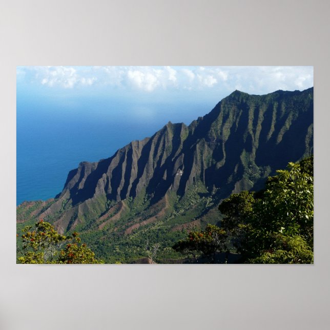 Na Pali Kusten på Kauai poster (Framsidan)