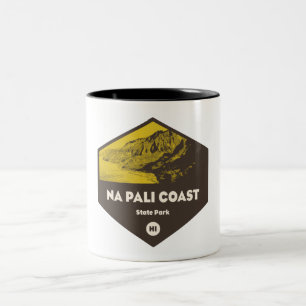 Nā Pali Kusten State Park Hawaii Två-Tonad Mugg