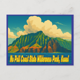 Na Pali Kusten State Wilderness Park Helg Vykort
